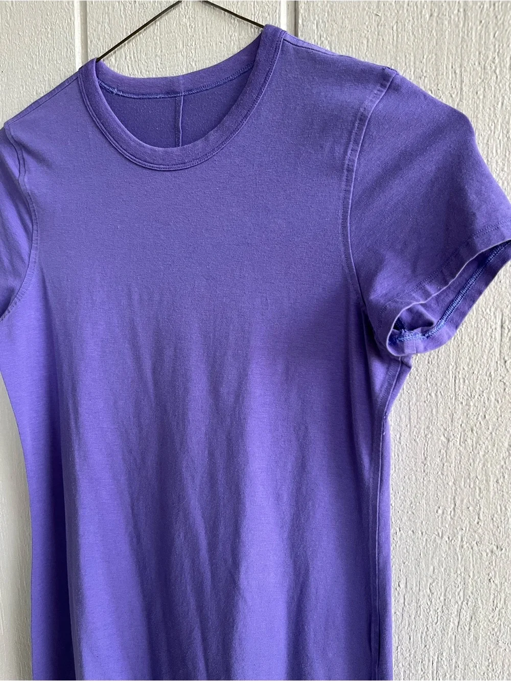 Lululemon Classic Fit Cotton Blend T Shirt Dress in Charged Indigo Purple XS
